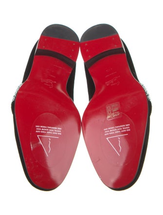 Christian Louboutin Suede Colorblock Pattern Loafers