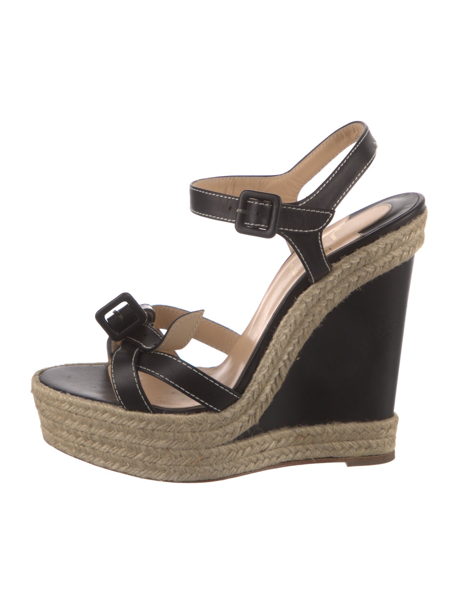 Christian Louboutin Leather Espadrilles