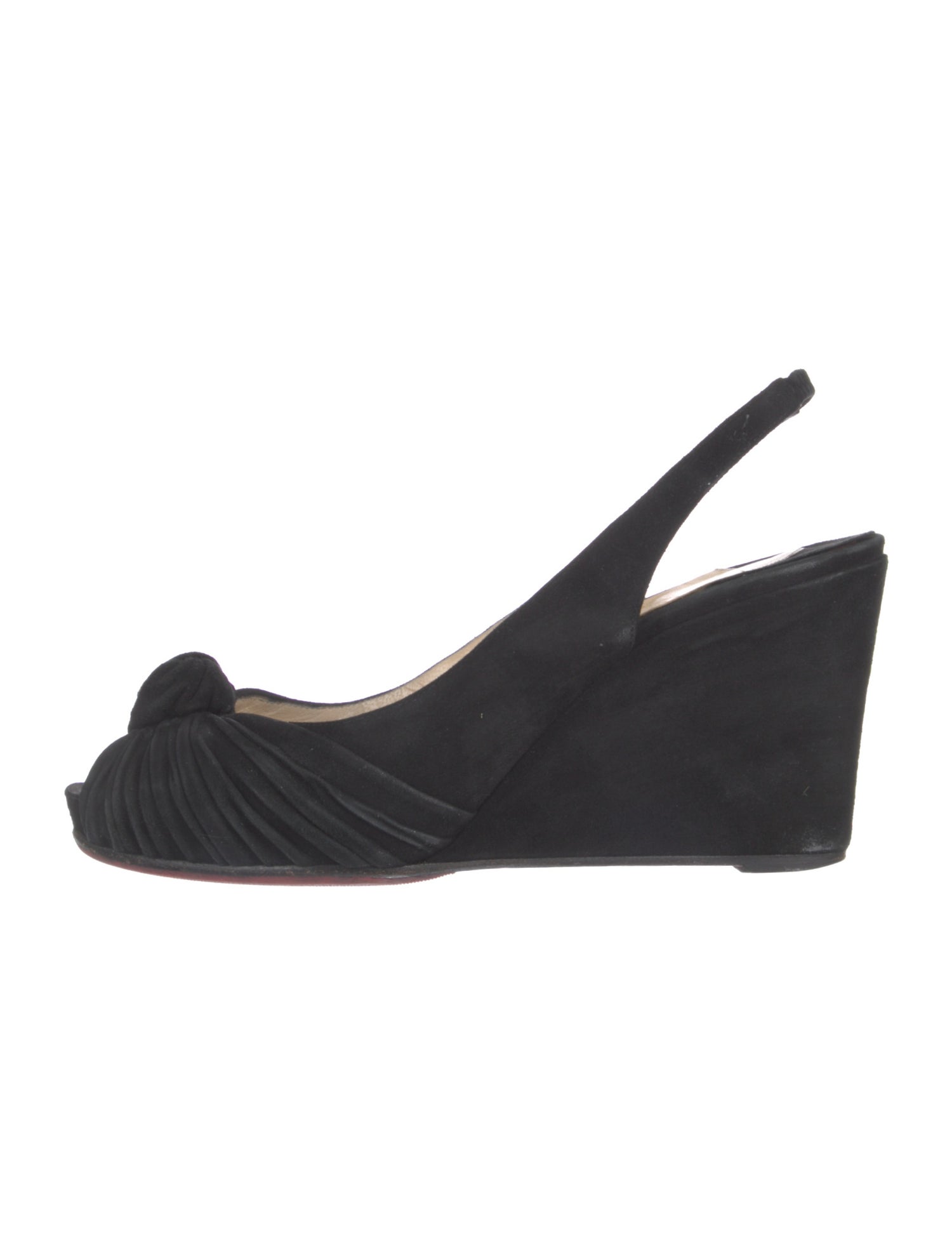 Christian Louboutin Suede Slingback Pumps