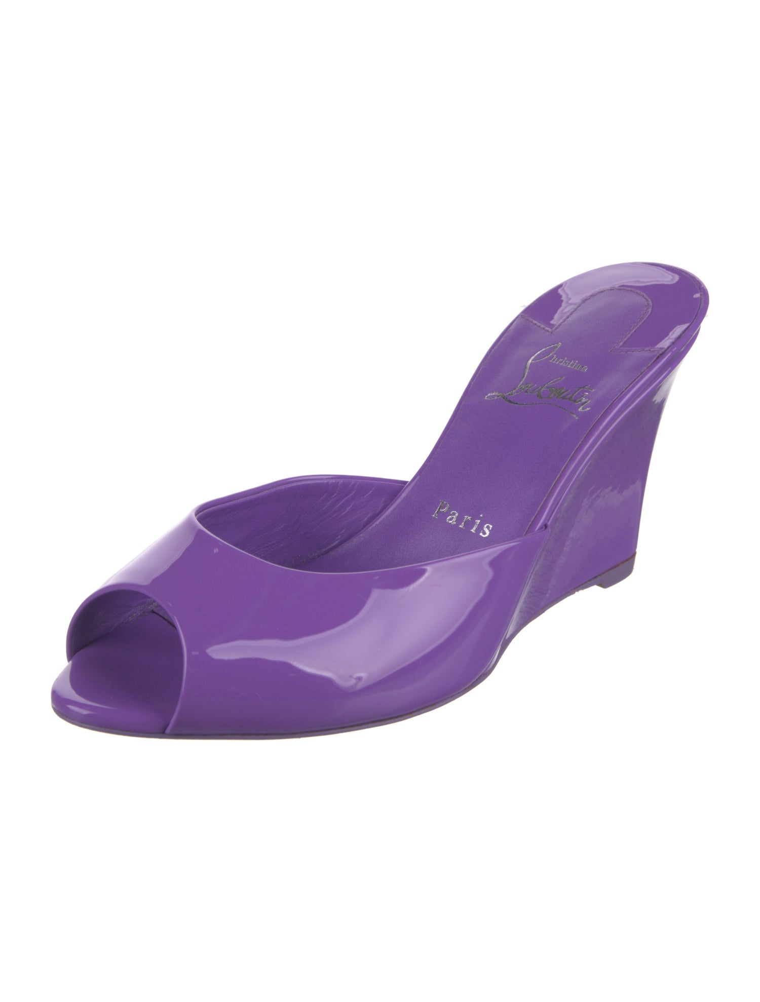 Christian Louboutin Patent Leather Mules