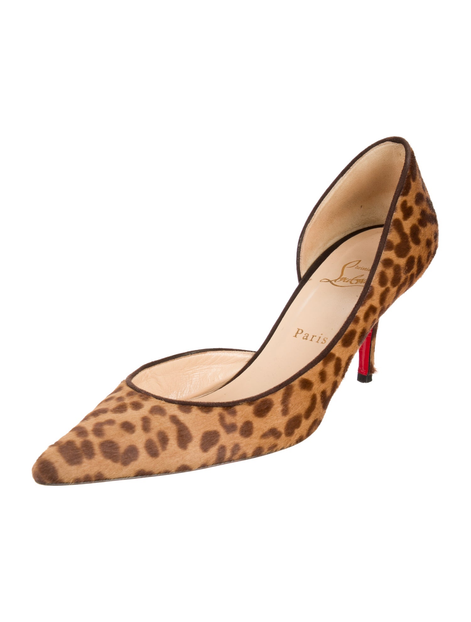 Christian Louboutin Ponyhair Animal Print D'Orsay Pumps