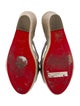 Christian Louboutin Colorblock Pattern Glitter Accents Espadrilles