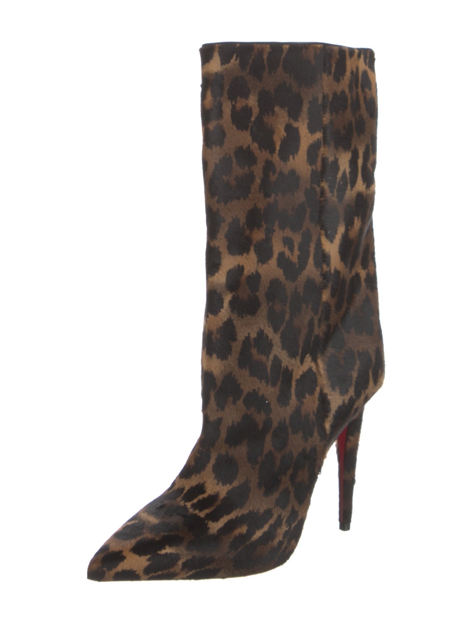 Christian Louboutin Ponyhair Animal Print Boots