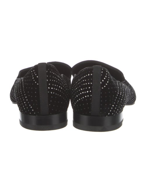 Christian Louboutin Velvet Polka Dot Print Loafers