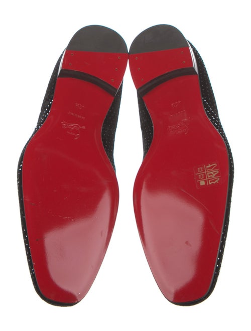 Christian Louboutin Velvet Polka Dot Print Loafers