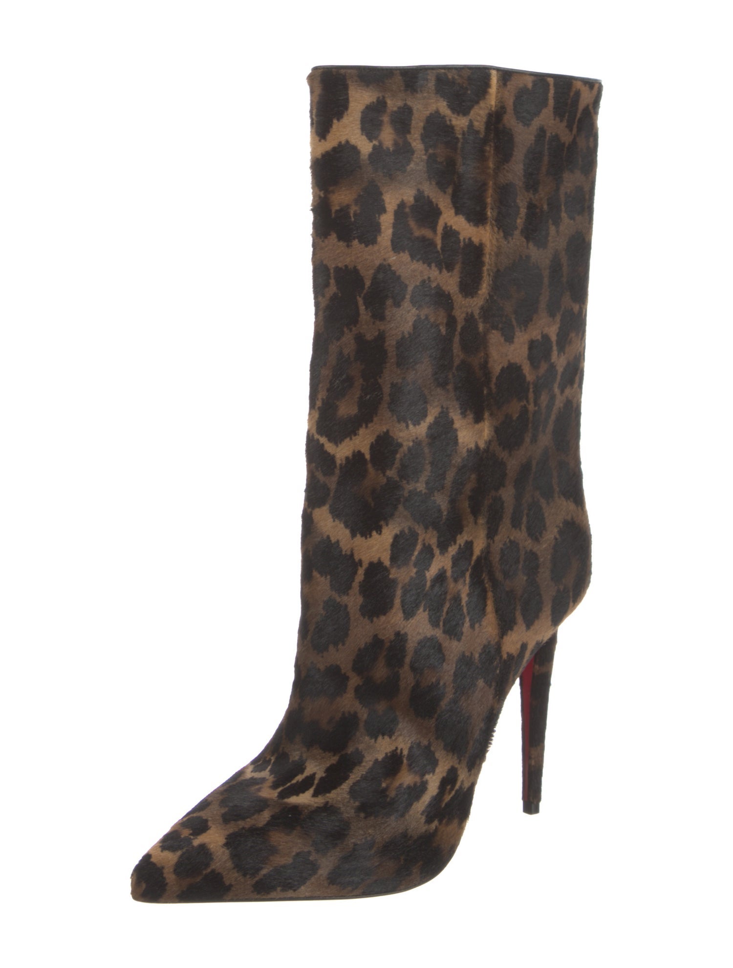 Christian Louboutin Ponyhair Animal Print Boots