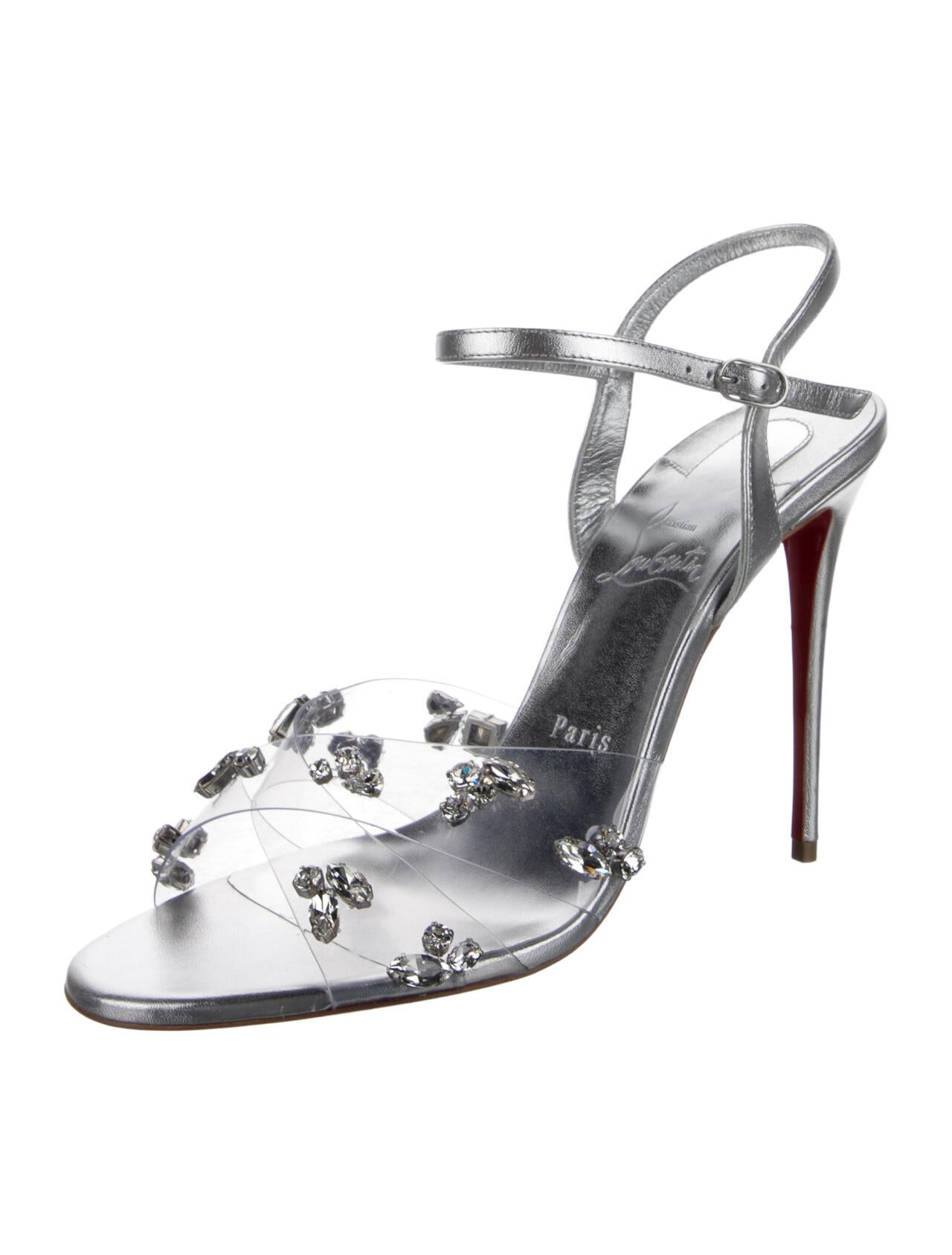 Christian Louboutin PVC Floral Print Sandals