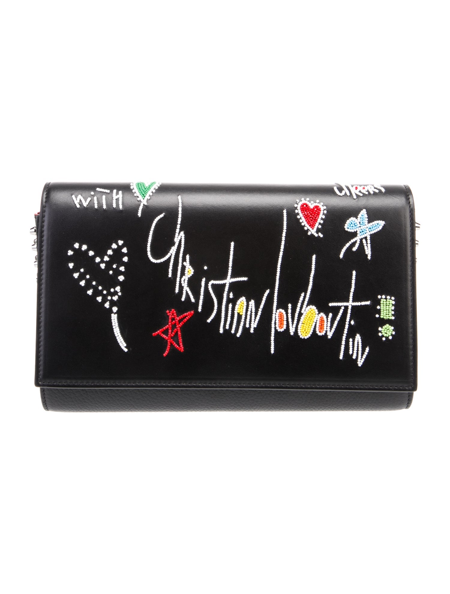 Christian Louboutin Leather Paloma Clutch