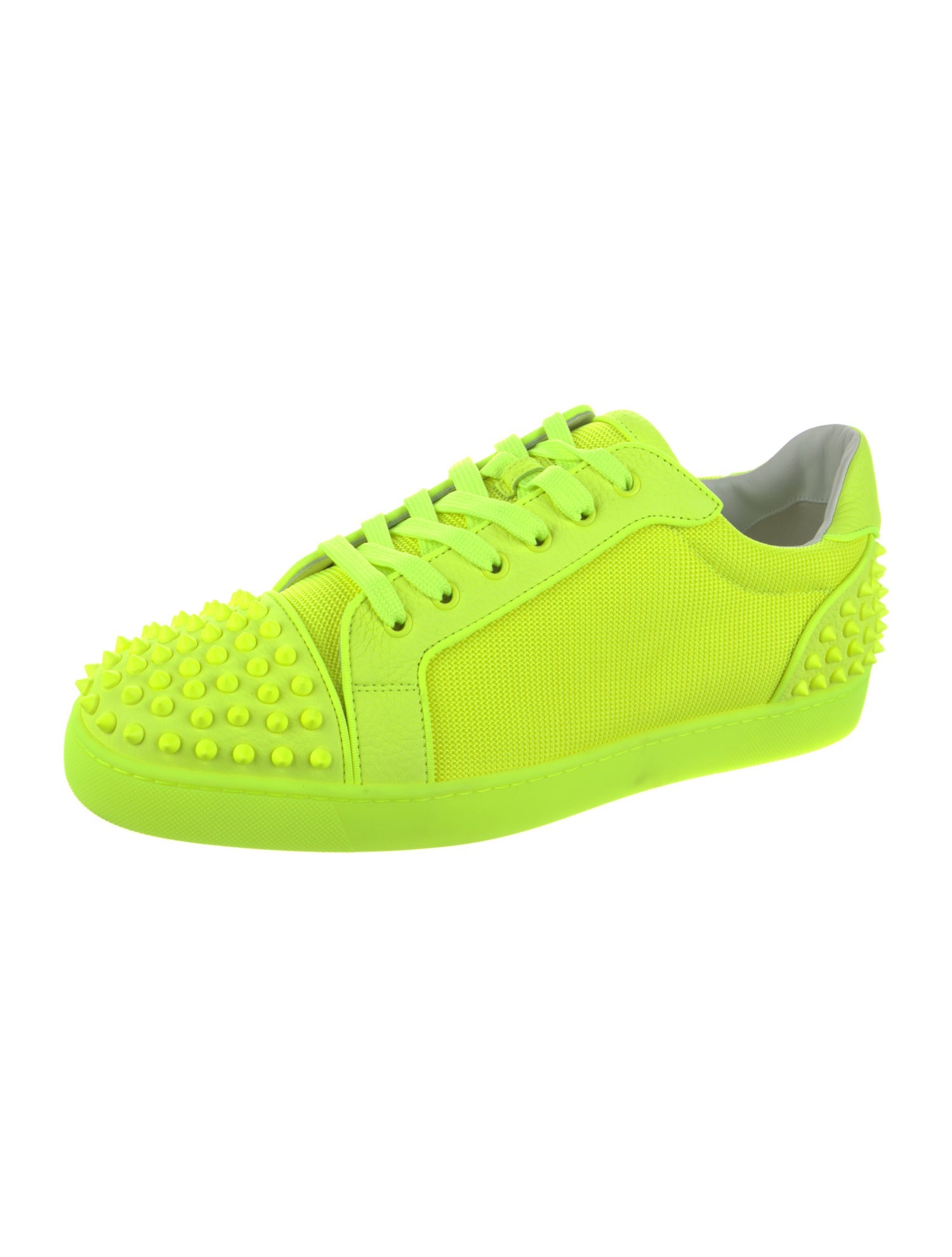 Christian Louboutin Canvas Studded Accents Sneakers