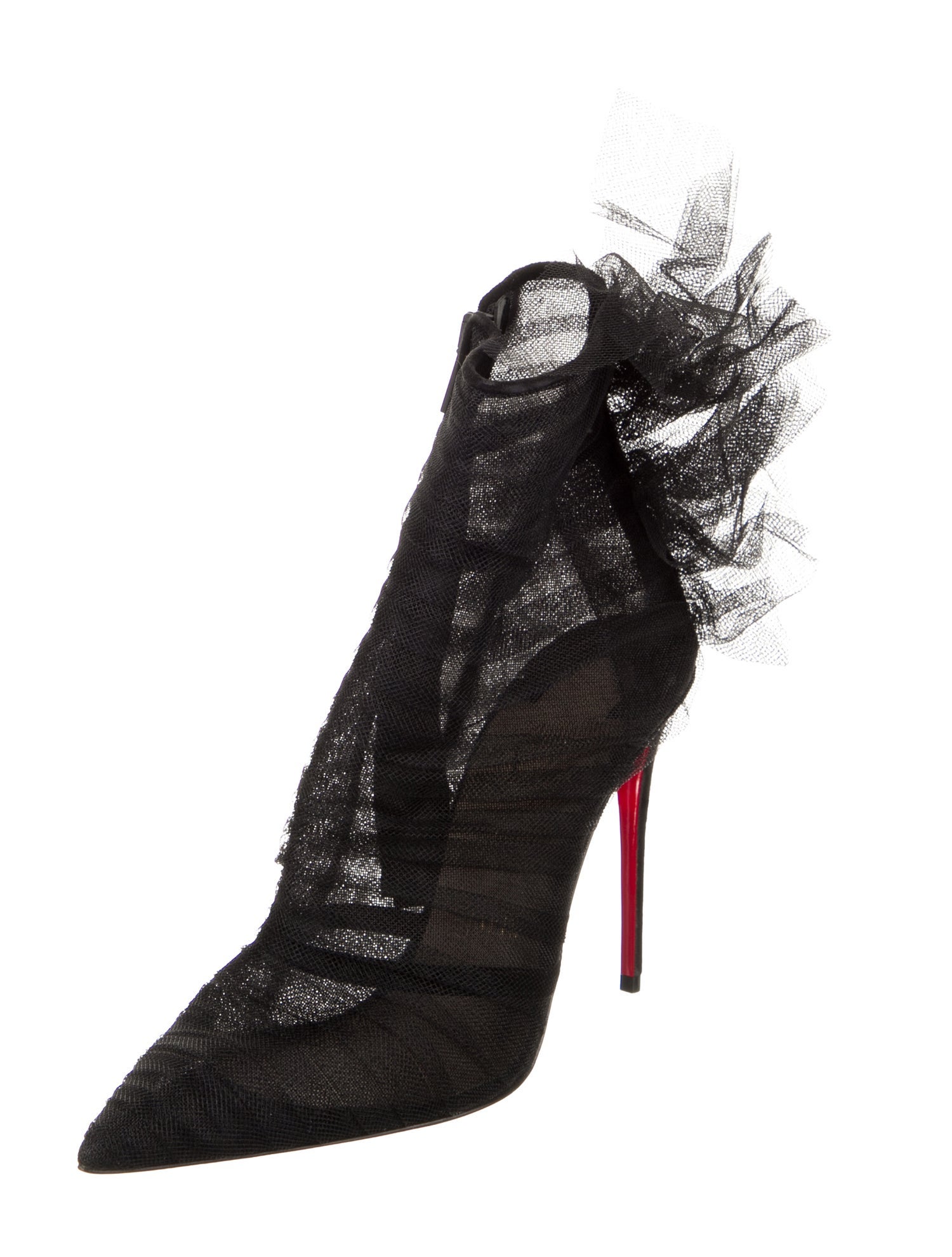 Christian Louboutin Mesh Mesh Accents Boots