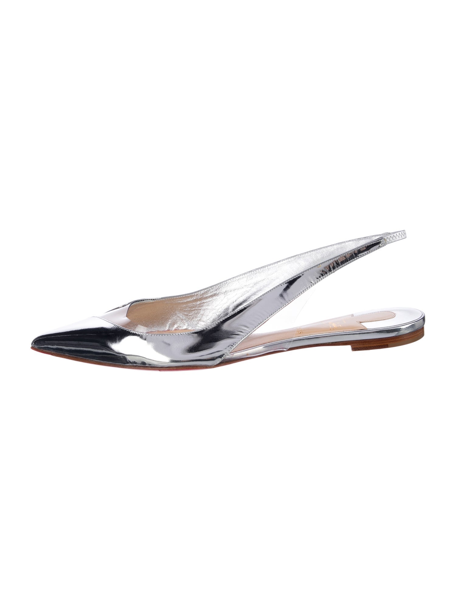 Christian Louboutin Leather Slingback Flats