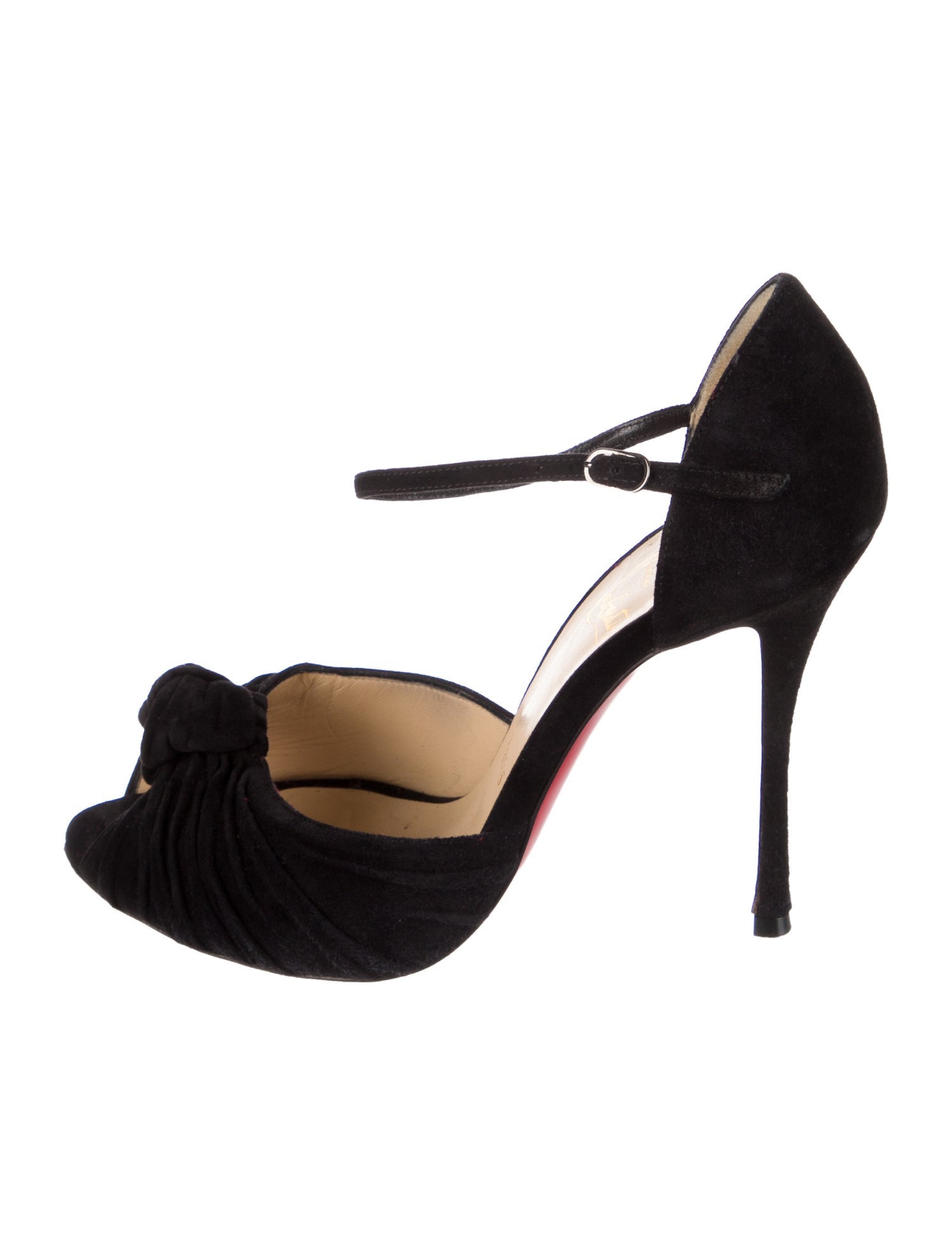 Christian Louboutin Suede D'Orsay Pumps