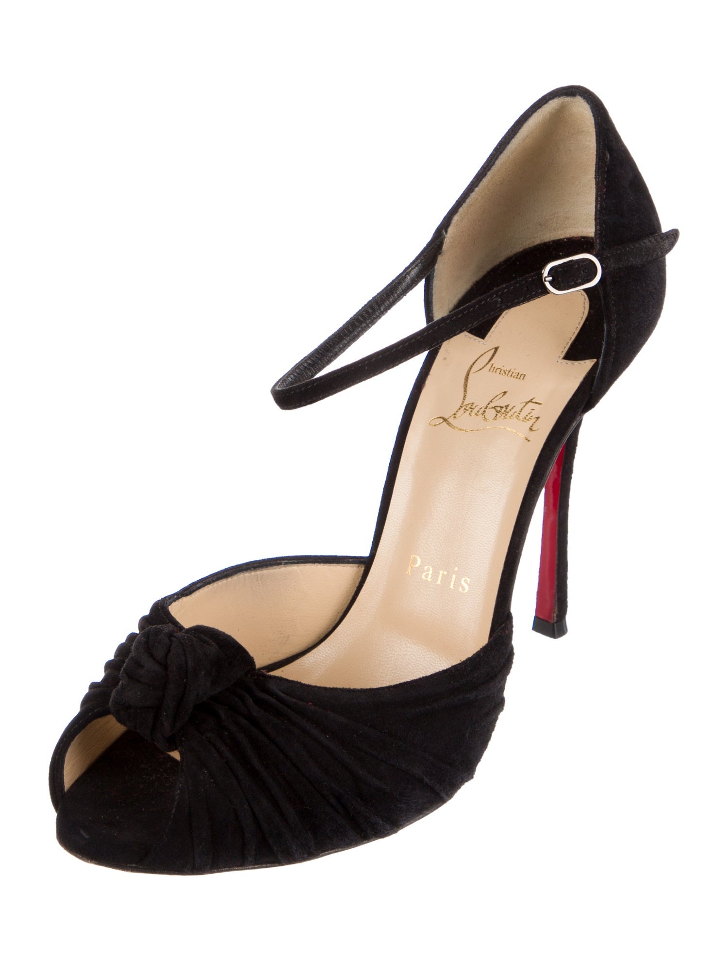 Christian Louboutin Suede D'Orsay Pumps