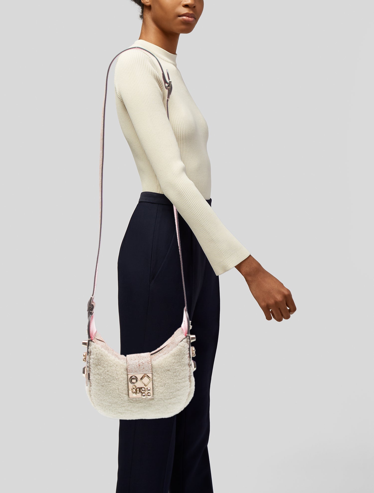 Christian Louboutin Faux Fur Carasky