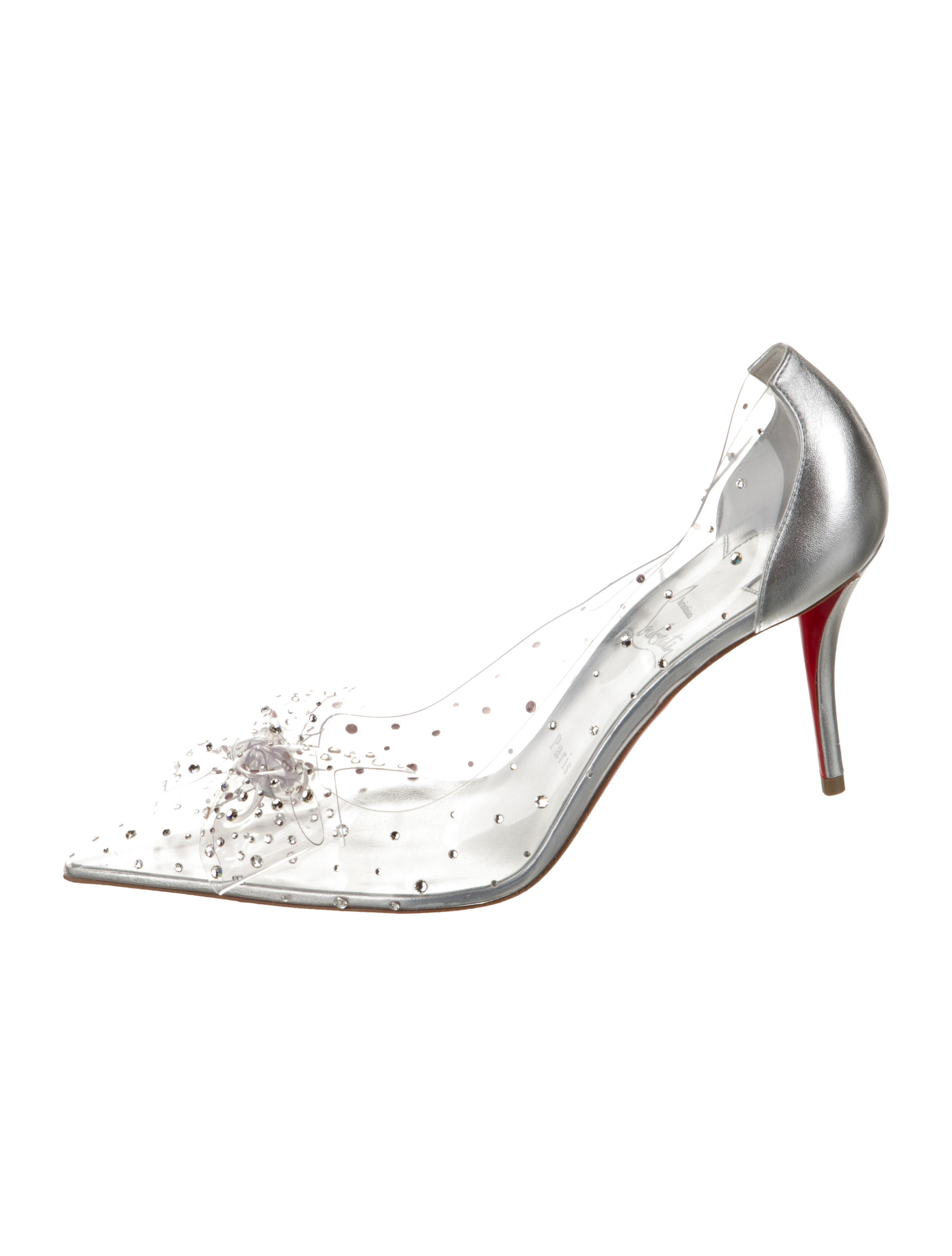 Christian Louboutin PVC Floral Print Pumps