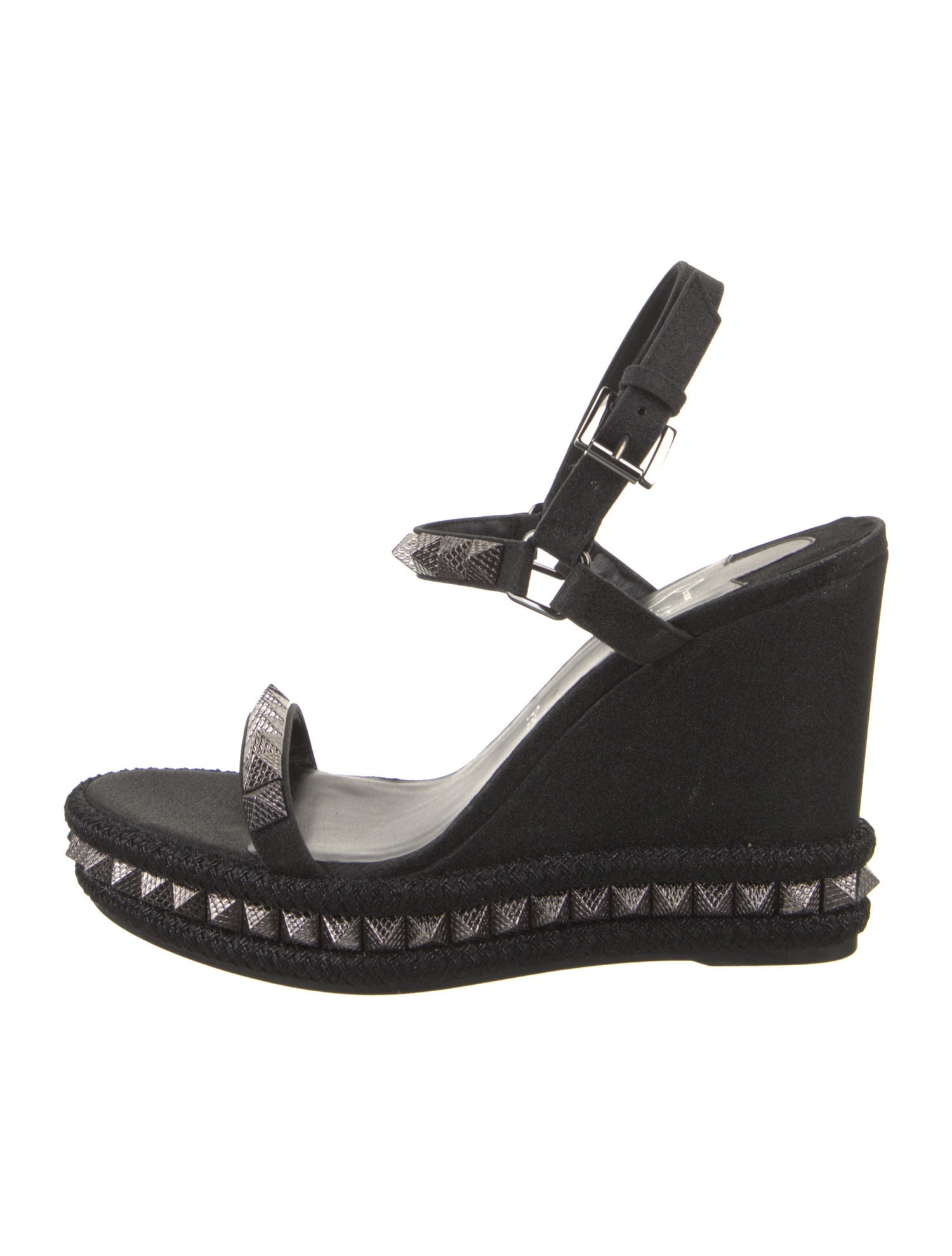 Christian Louboutin Glitter Studded Accents Espadrilles