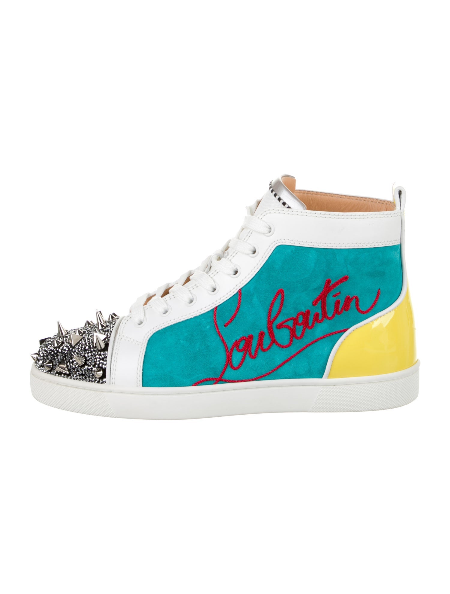 Christian Louboutin Suede Printed Sneakers