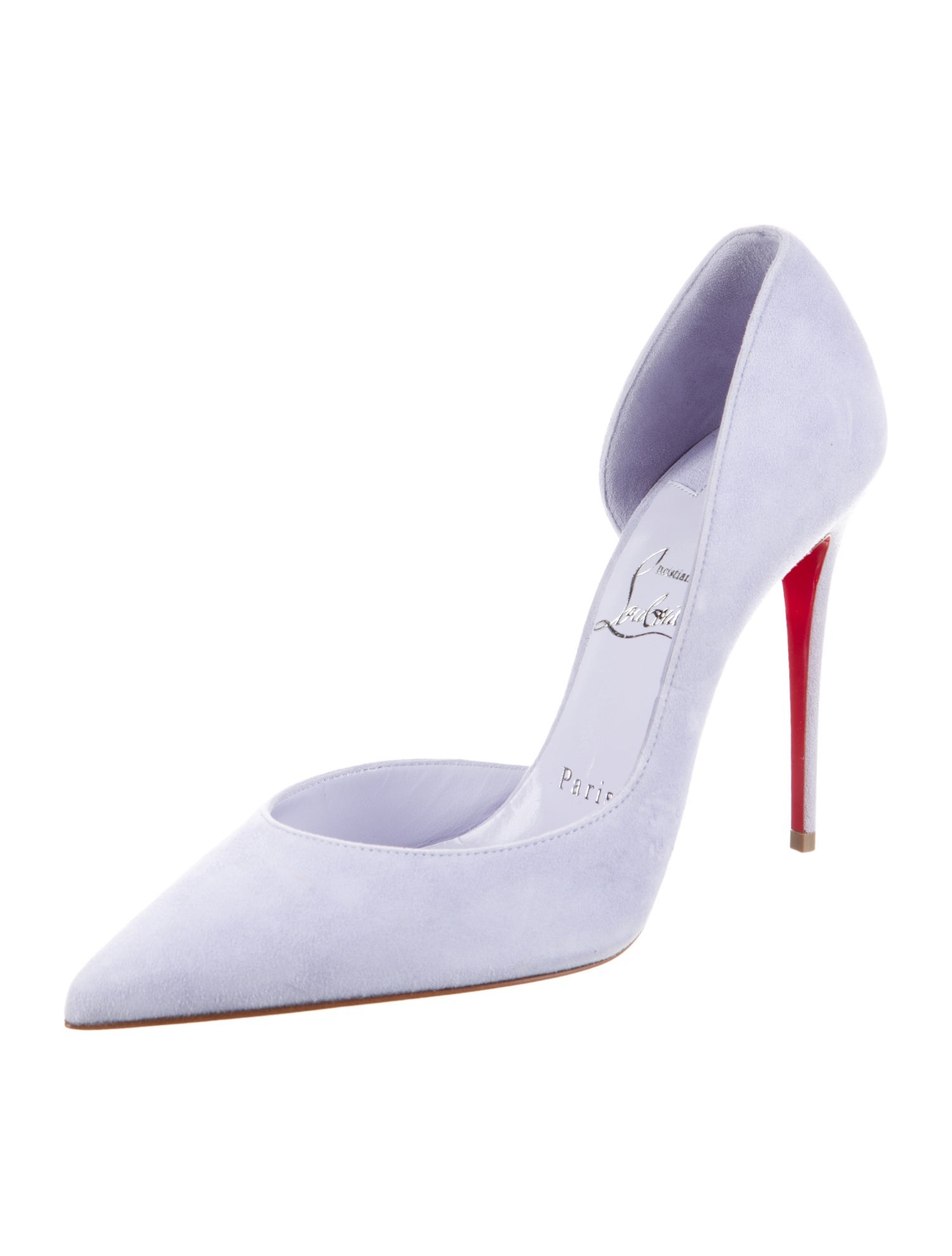 Christian Louboutin Suede D'Orsay Pumps