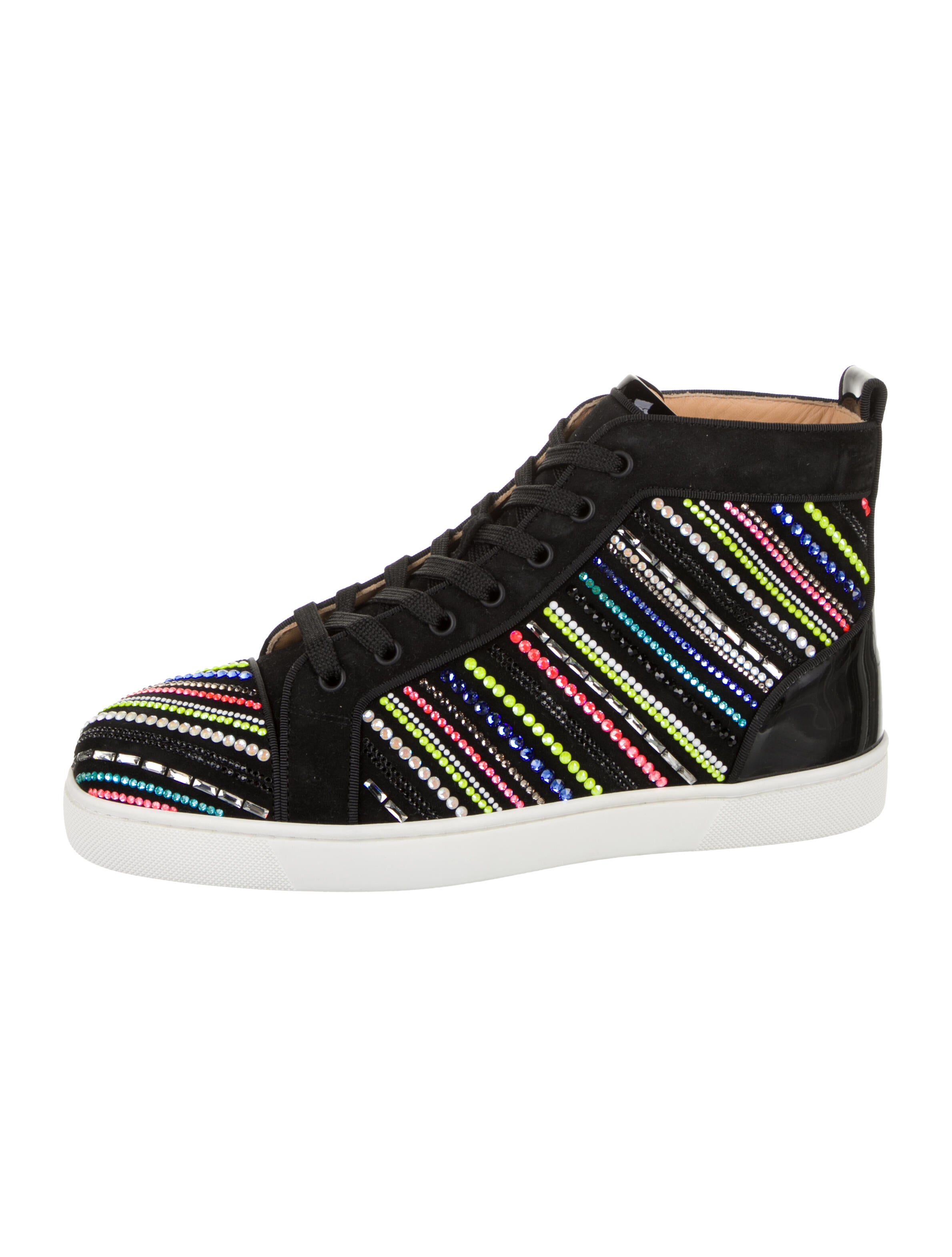 Christian Louboutin Suede Patterned Sneakers