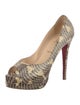 Christian Louboutin Python Animal Print Pumps