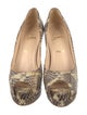 Christian Louboutin Python Animal Print Pumps