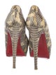 Christian Louboutin Python Animal Print Pumps