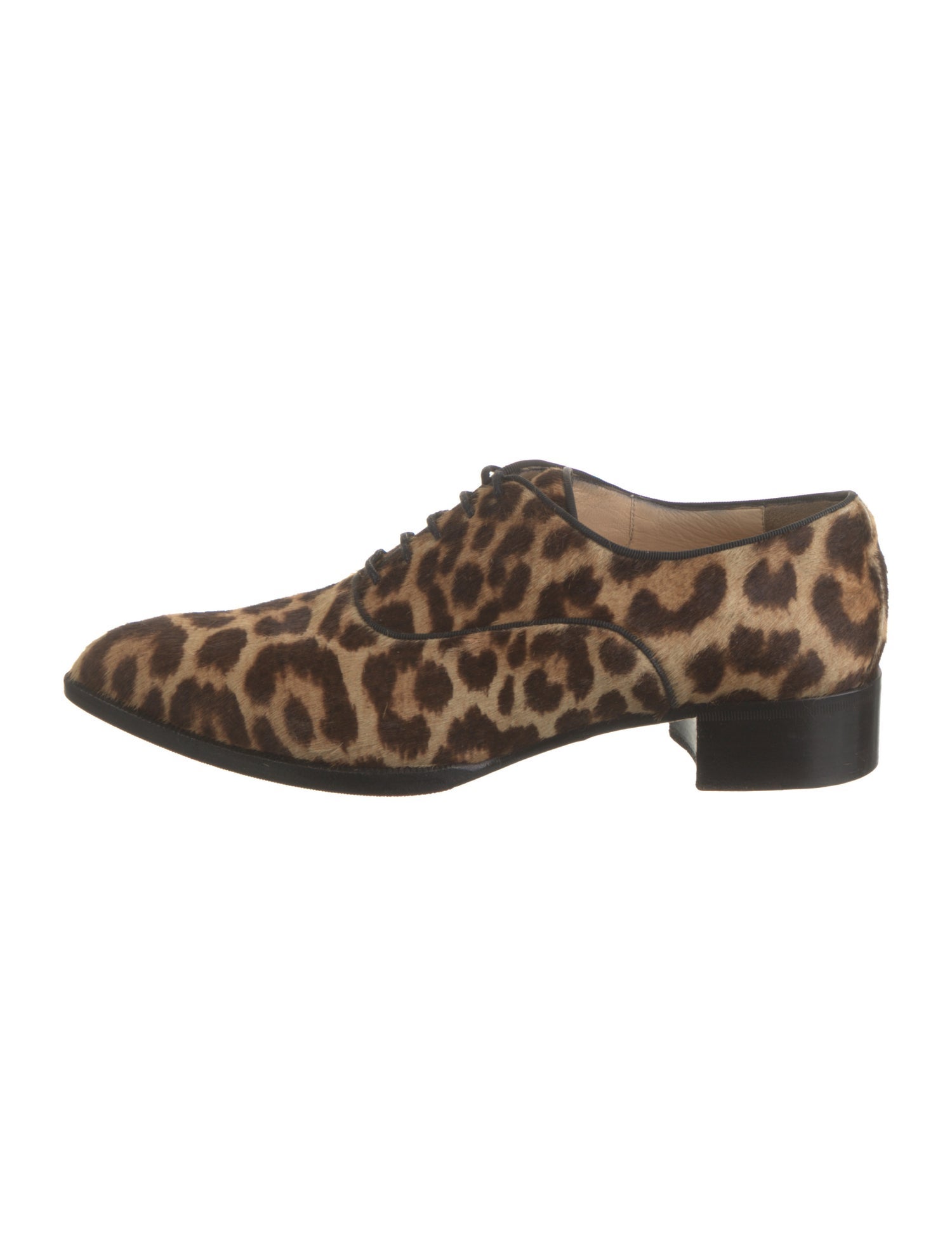 Christian Louboutin Ponyhair Animal Print Oxfords