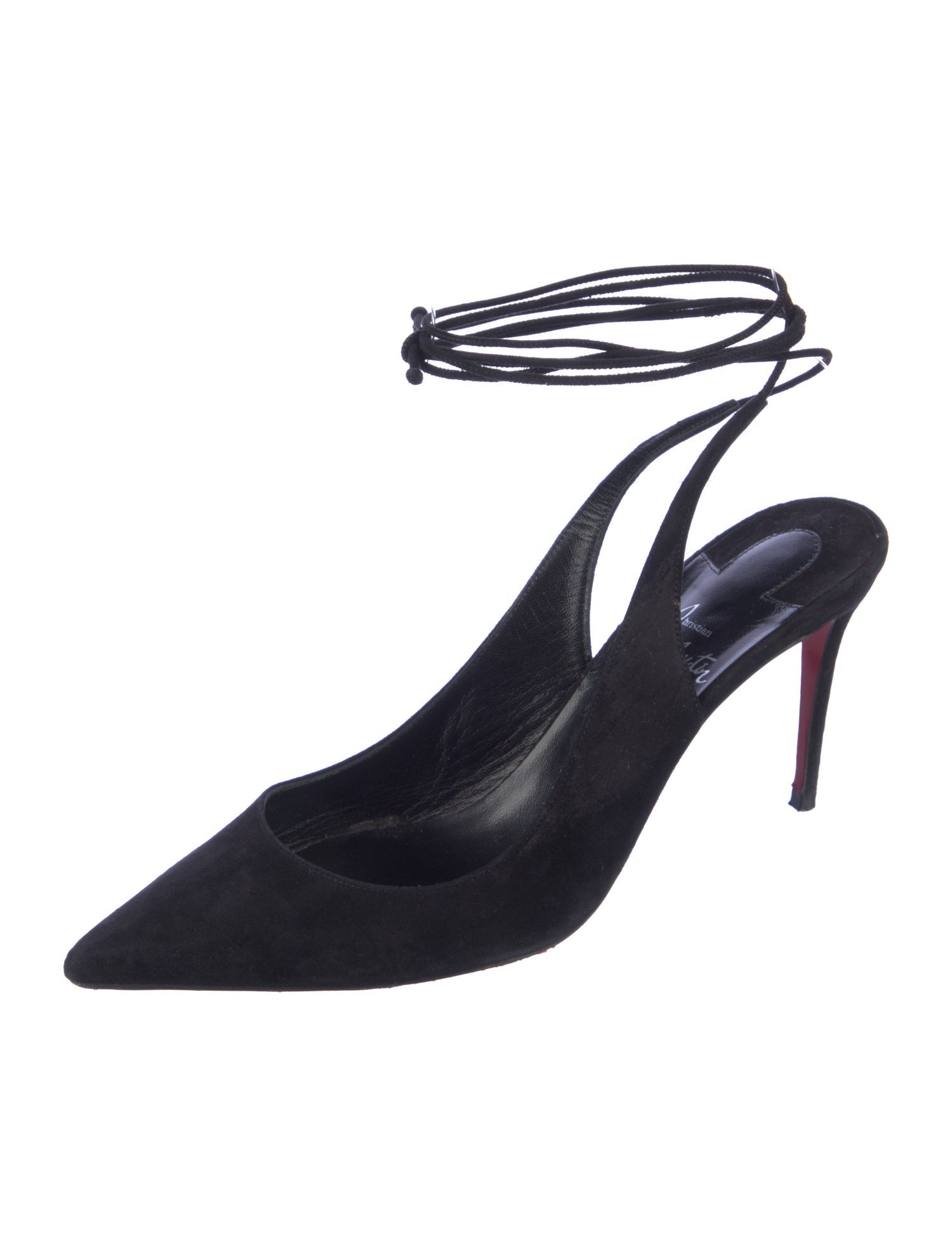 Christian Louboutin Suede Slingback Pumps