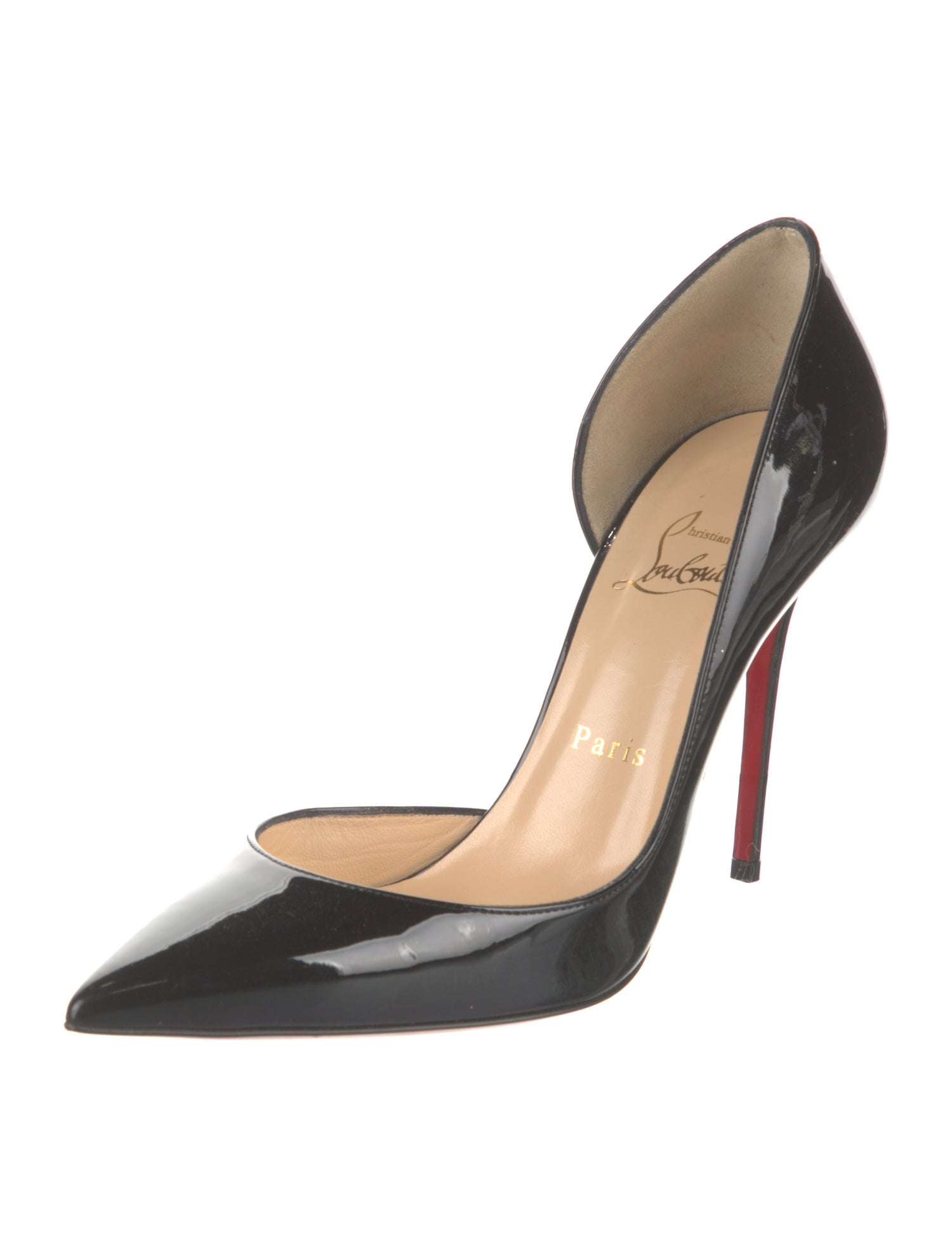 Christian Louboutin Patent Leather D'Orsay Pumps