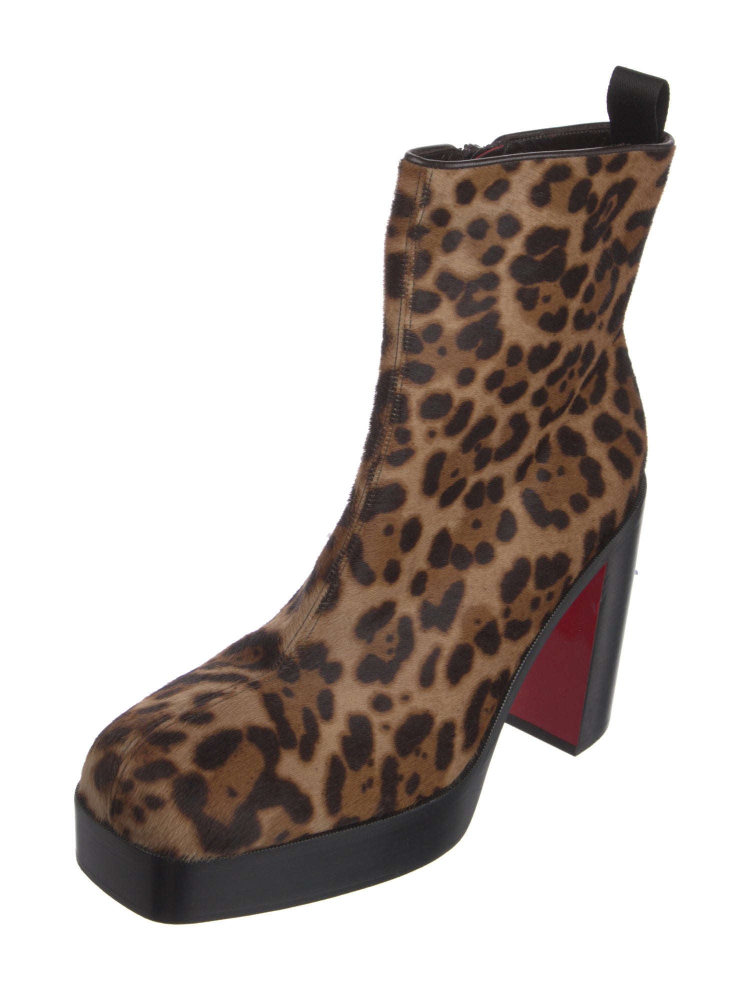 Christian Louboutin Ponyhair Animal Print Boots