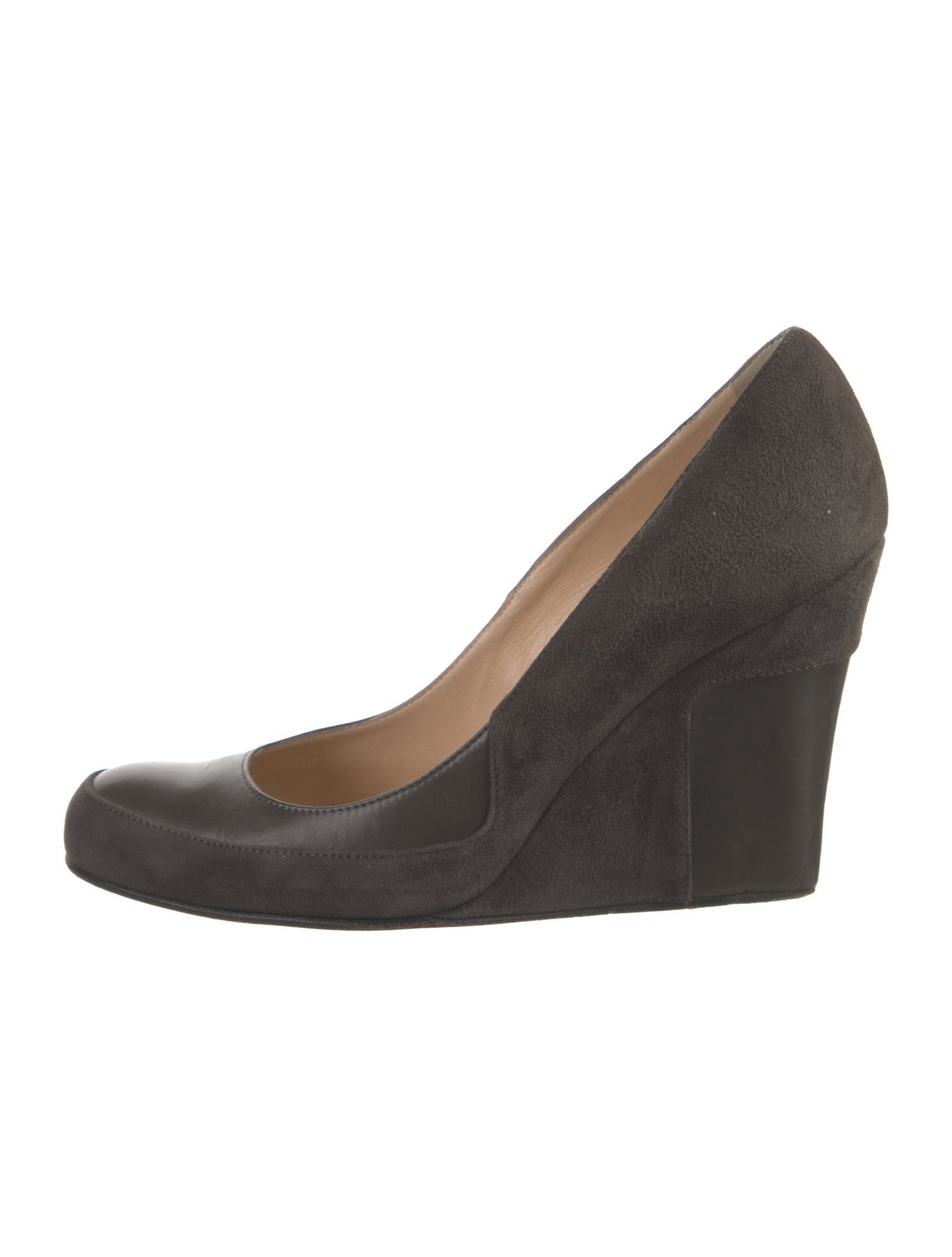 Christian Louboutin Suede Leather Trim Embellishment Pumps