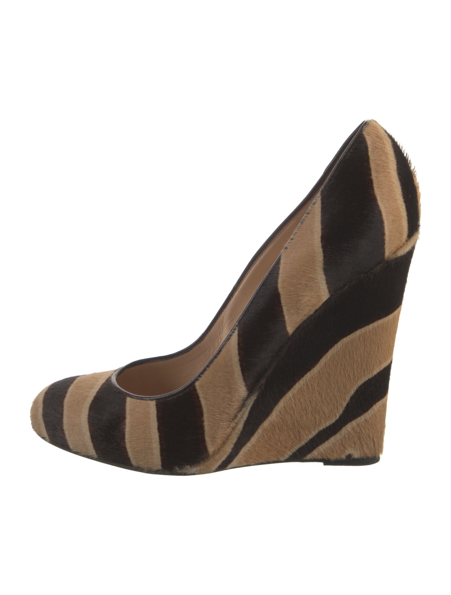 Christian Louboutin Ponyhair Striped Pumps