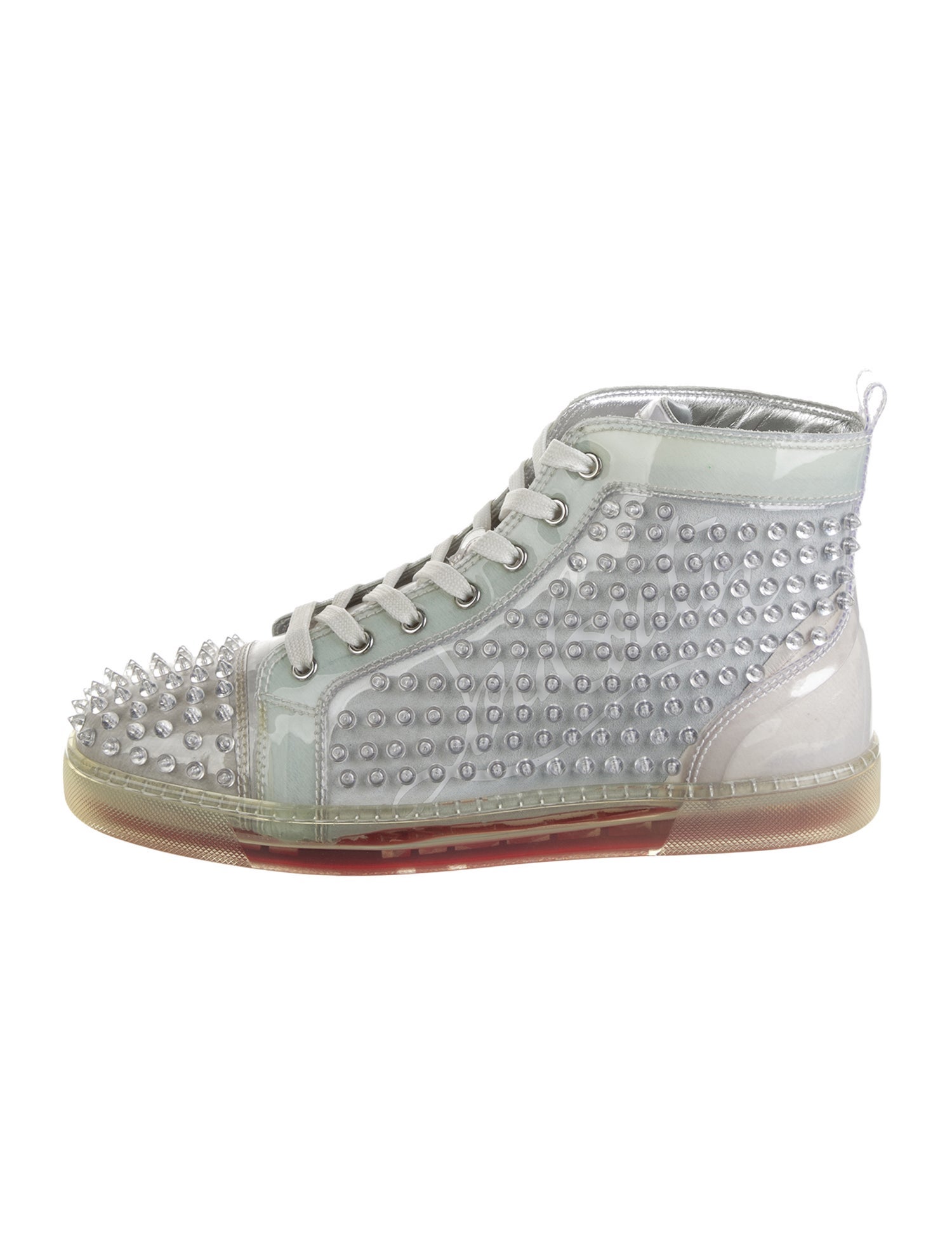 Christian Louboutin Spike Accents PVC Sneakers