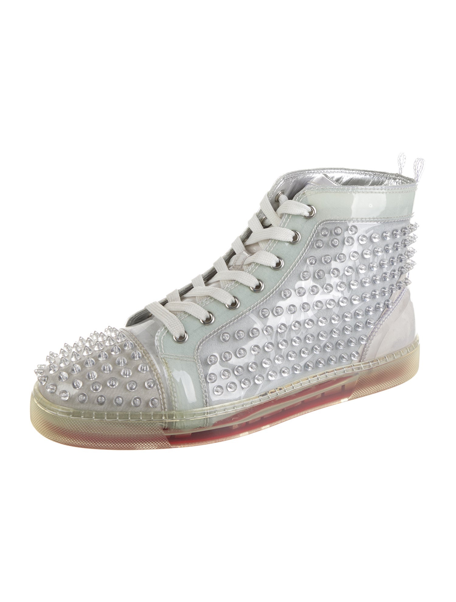Christian Louboutin Spike Accents PVC Sneakers