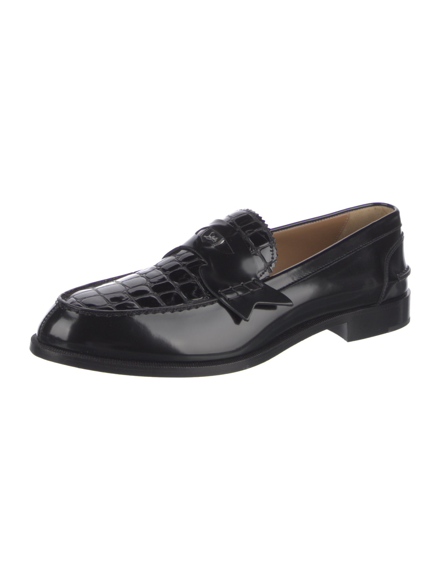 Christian Louboutin Patent Leather Dress Loafers