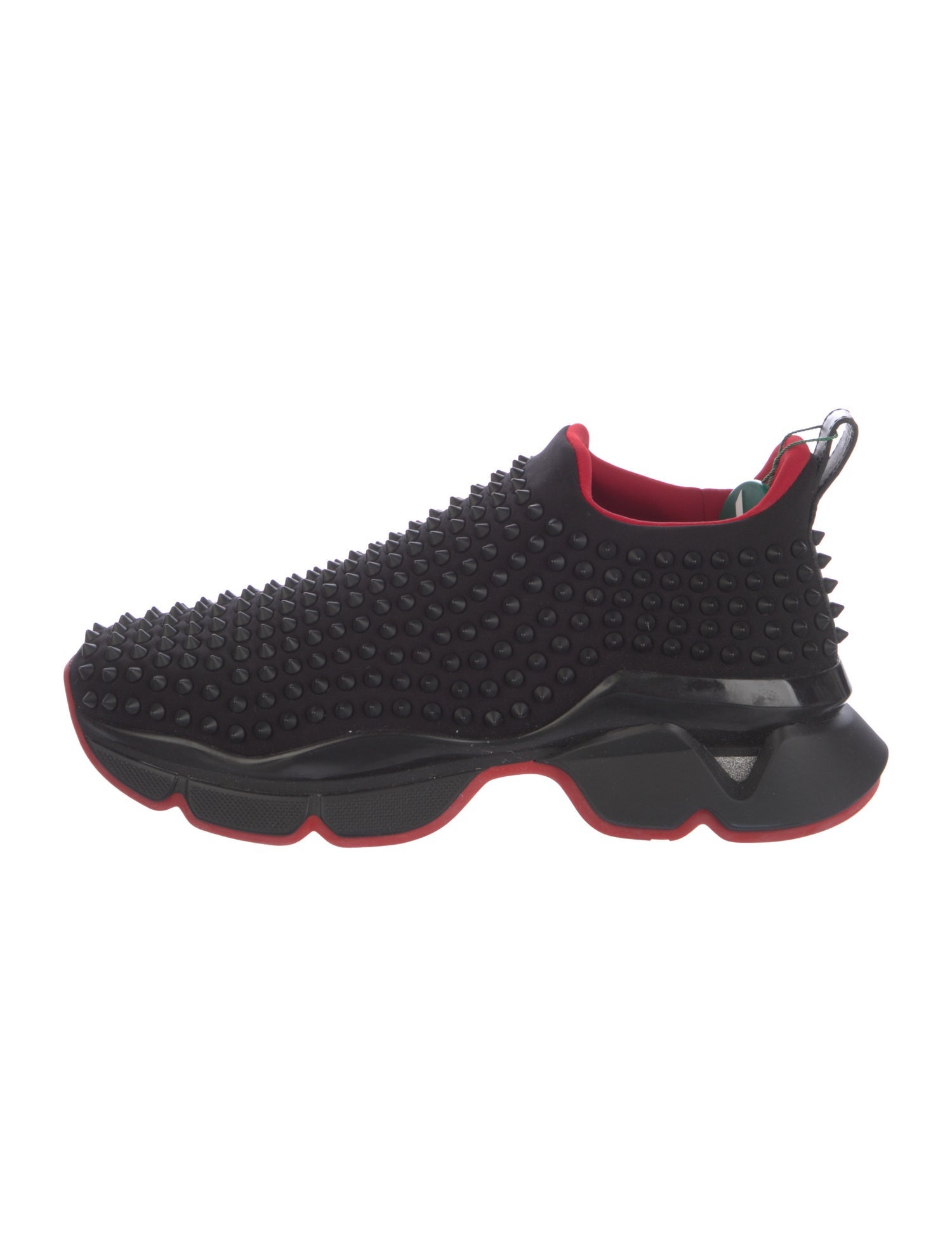 Christian Louboutin Spike Accents Neoprene Sock Sneakers