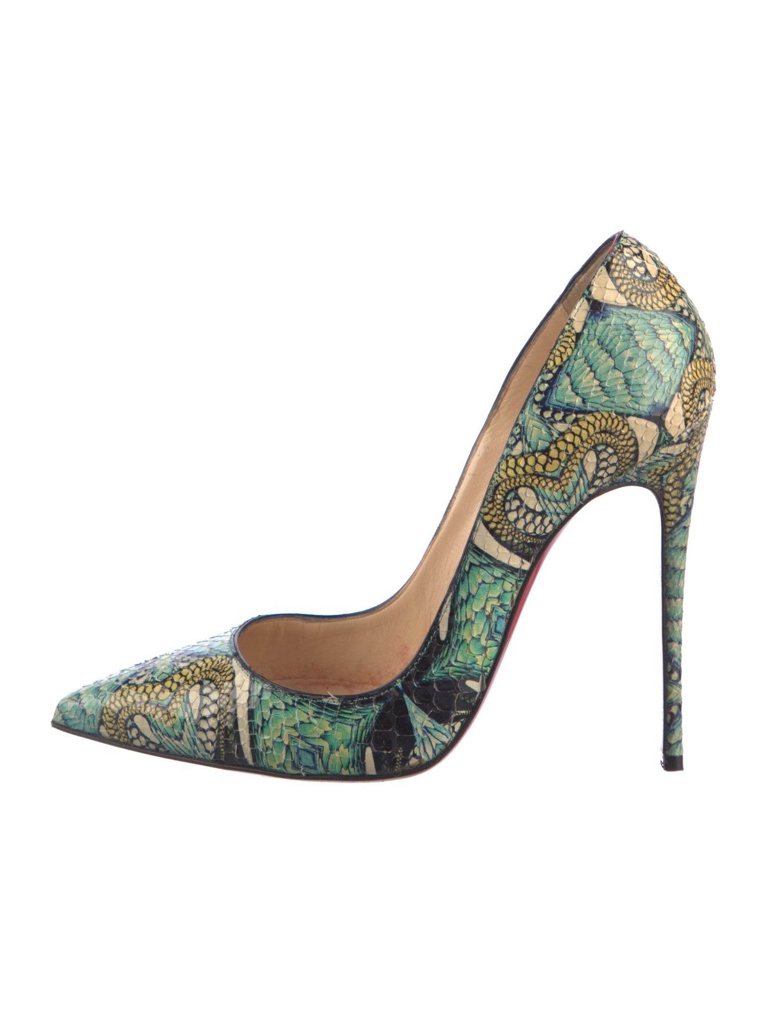 Christian Louboutin Snakeskin Printed Pumps