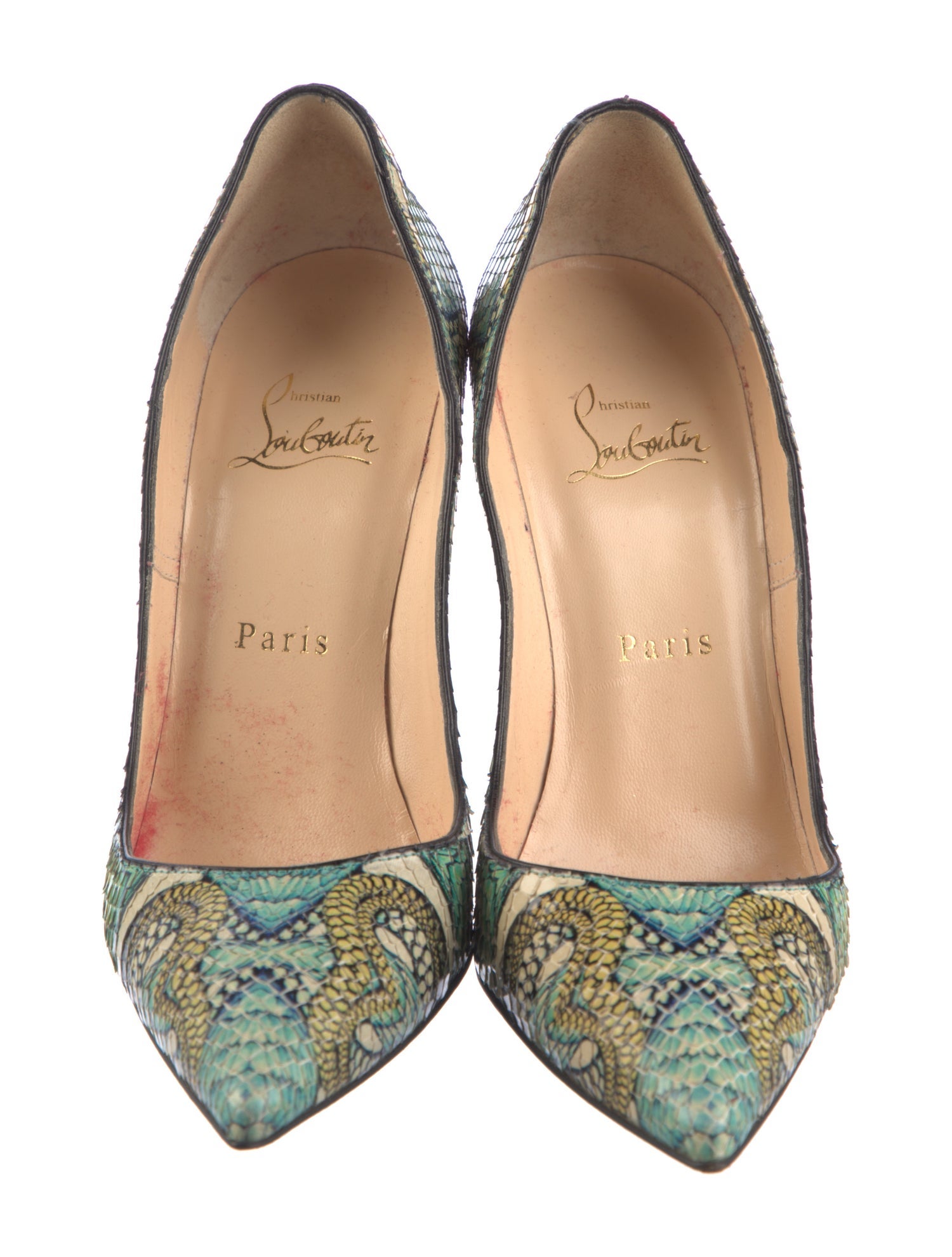 Christian Louboutin Snakeskin Printed Pumps