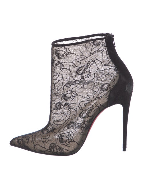 Christian Louboutin Lace Lace Pattern Boots