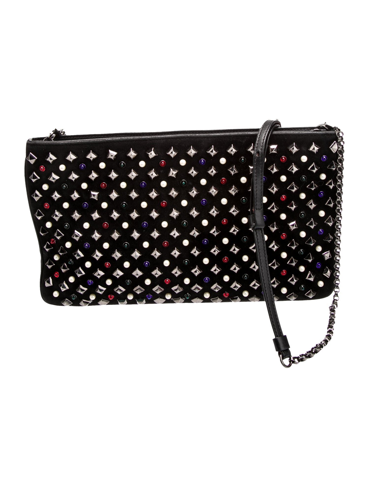 Christian Louboutin Suede Clutch