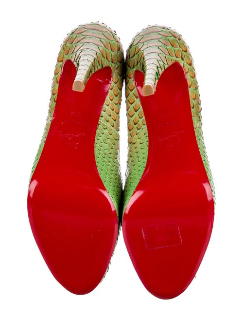 Christian Louboutin Snakeskin Animal Print Pumps