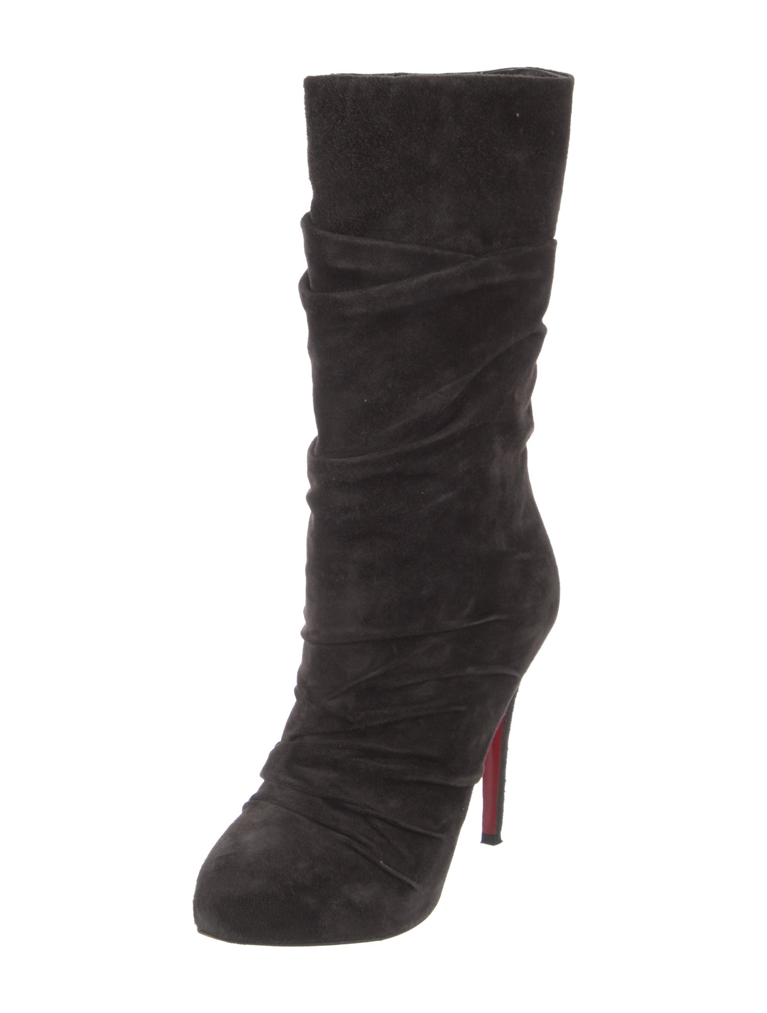 Christian Louboutin Suede Slouch Boots