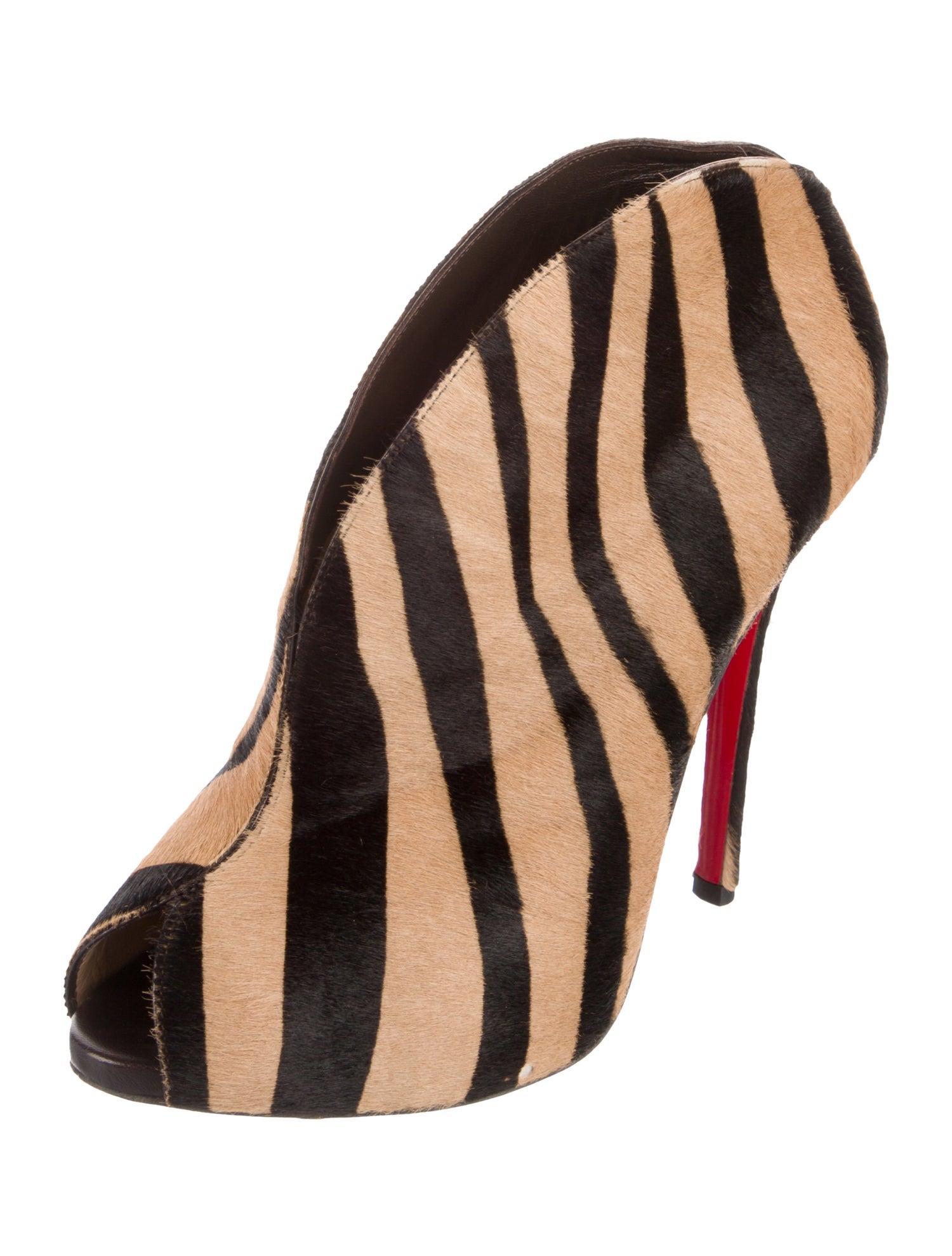Christian Louboutin Ponyhair Animal Print Boots