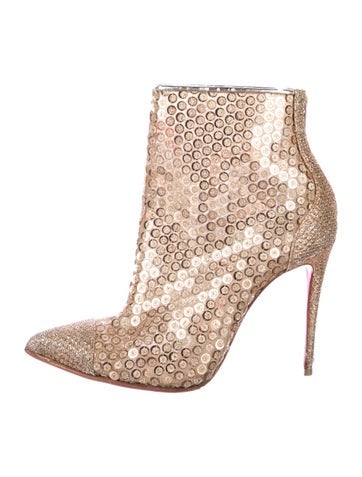 Christian Louboutin Boots Sequins Glitter Accents IT 35.5 | 5.5