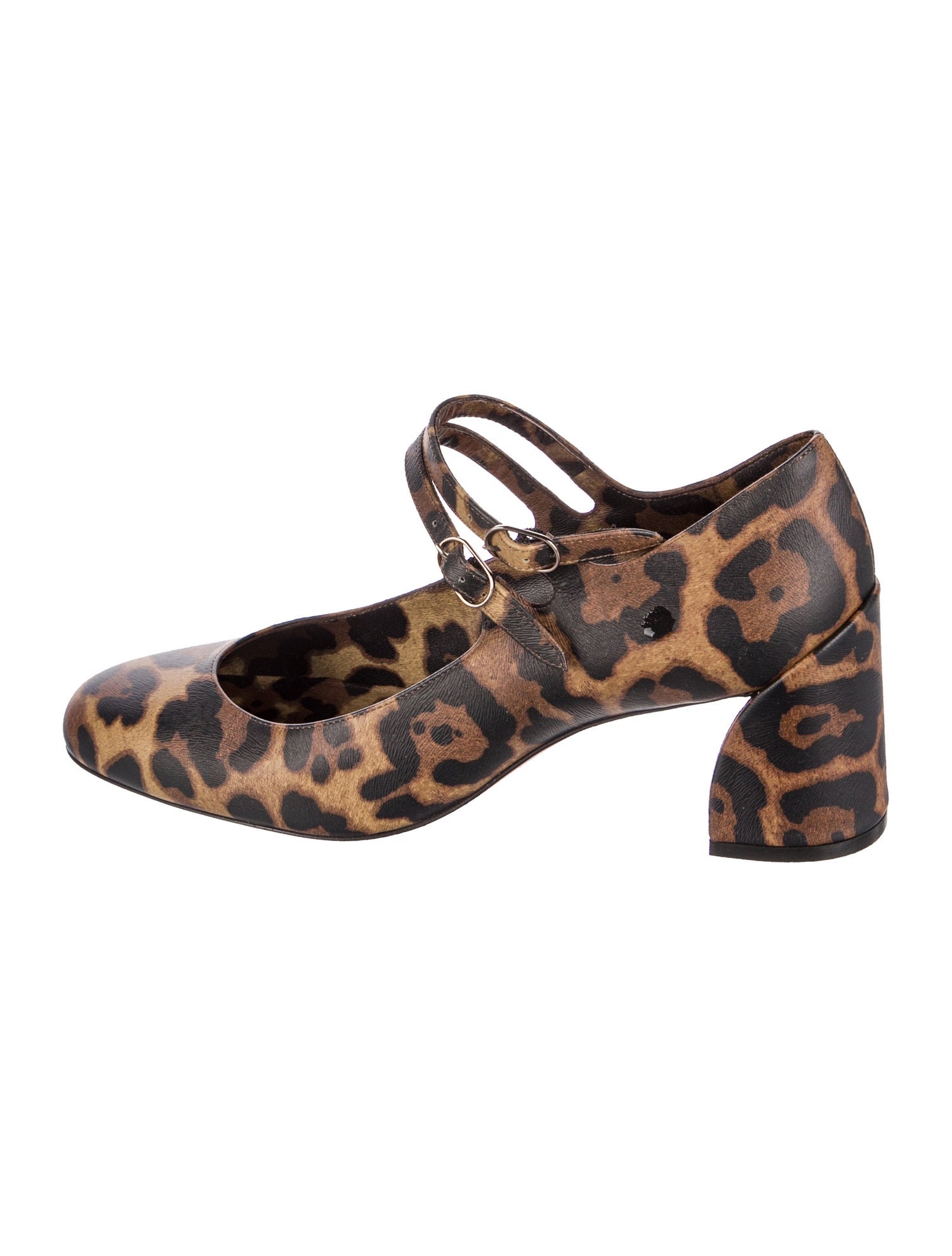 Christian Louboutin Leather Animal Print Pumps
