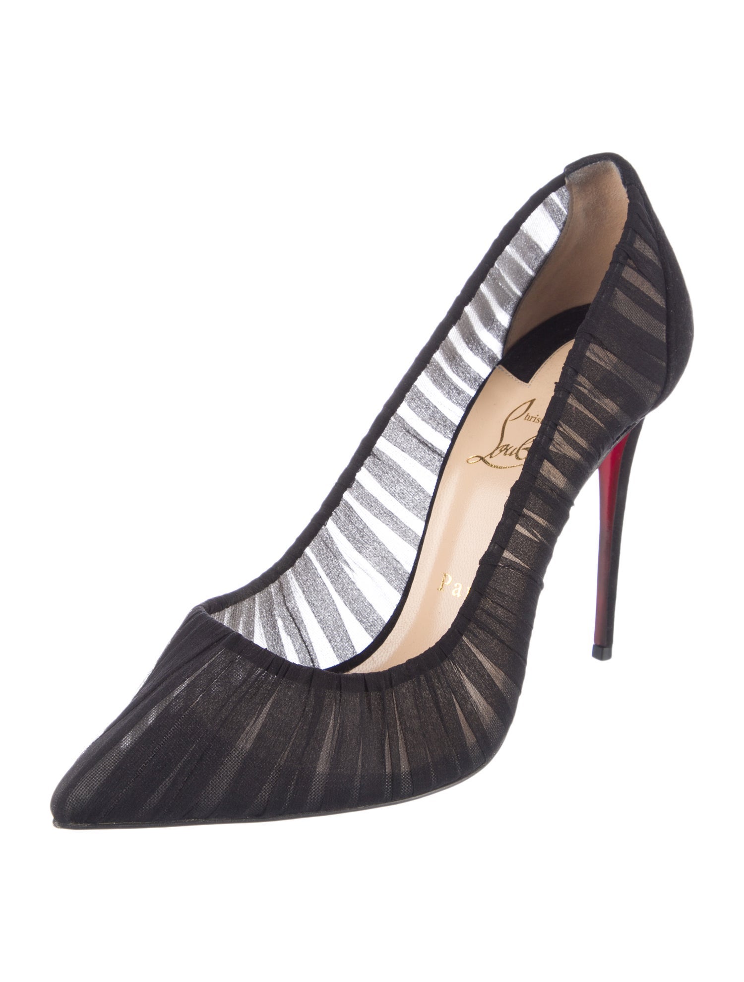Christian Louboutin Mesh Mesh Accents Pumps