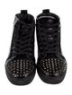 Christian Louboutin Rockstud Accents Patent Leather Sneakers