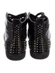 Christian Louboutin Rockstud Accents Patent Leather Sneakers