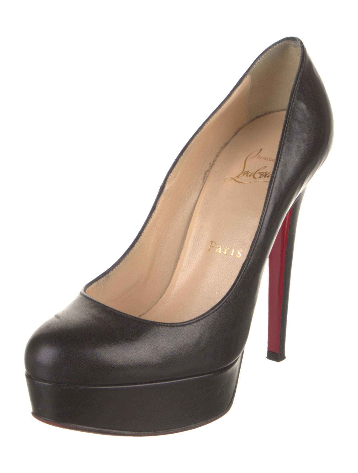 Christian Louboutin Bianca 140 Leather Pumps