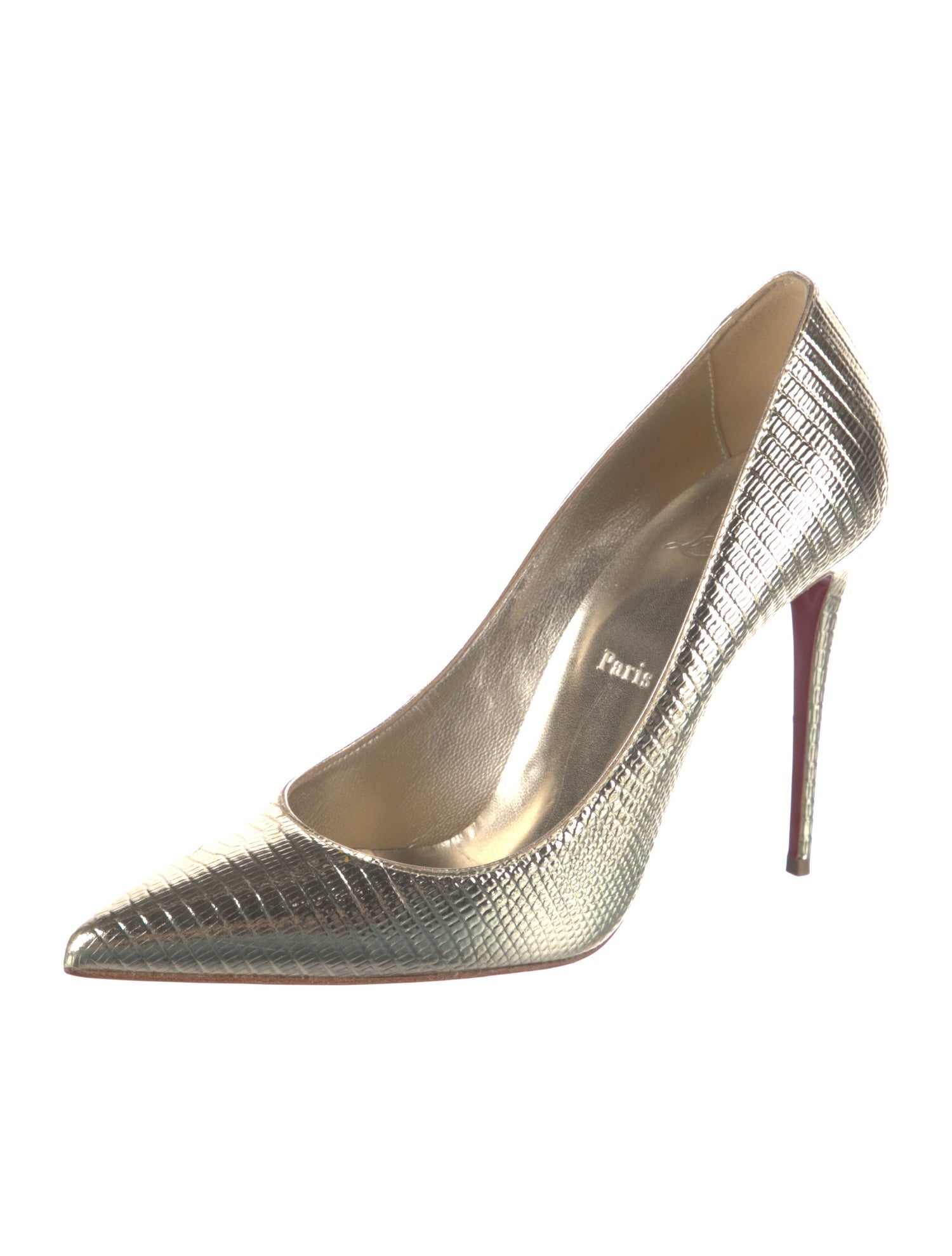 Christian Louboutin Leather Animal Print Pumps